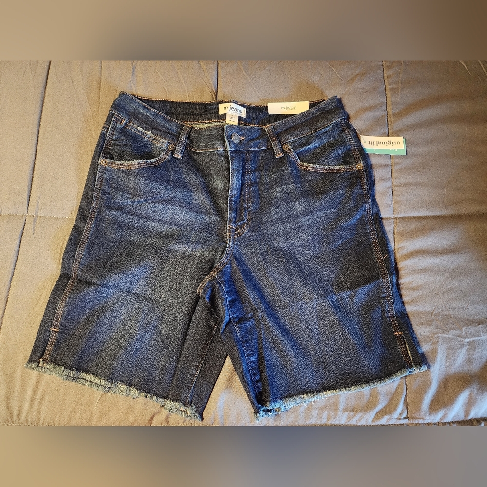 Maurices Dark Blue Jean Shorts